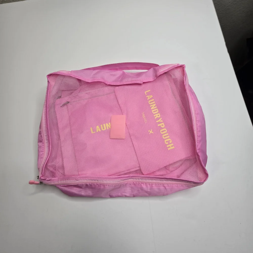 Pink Garment‎ Bag Set for Travel and Home